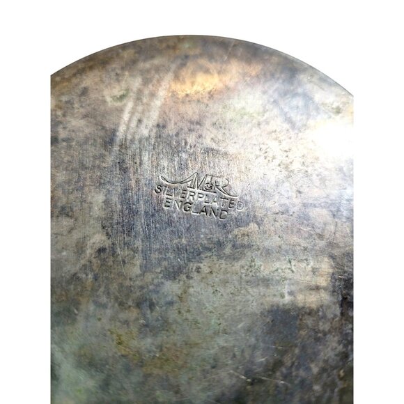 Vintage 1977 Silver Jubilee Queen Elizabeth II Silver-Plated Dish England 4.5" - Picture 5 of 7